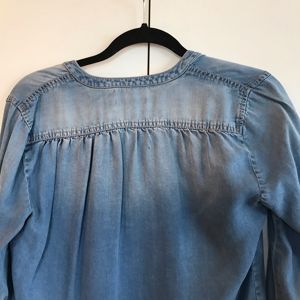 Trouve Super Soft Chambray Button Down - image 6